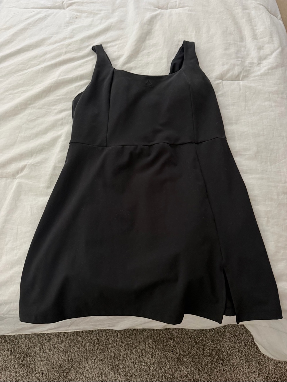 Reebok Black Mini Dress with Square Neck